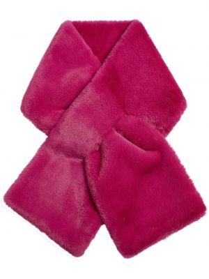 Κασκόλ με γούνα Apparis ροζ