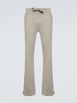 Pantaloni tuta di cachemire di cotone Visvim grigio
