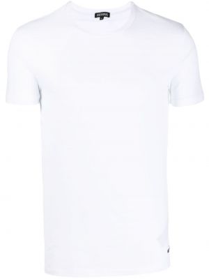 Βαμβακερή μπλούζα Zegna λευκό
