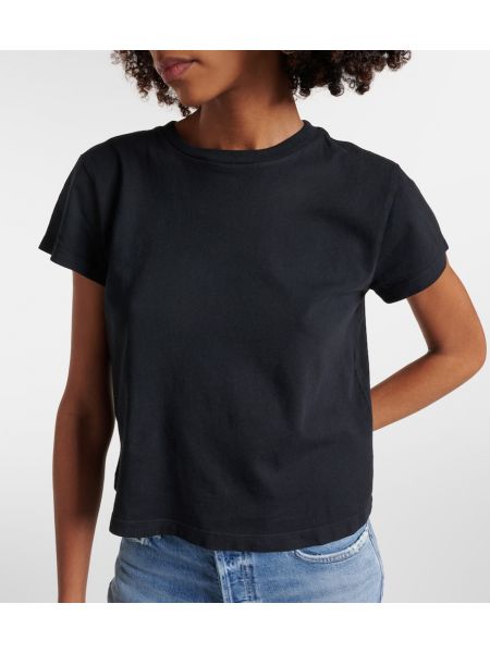 Jersey bombažna majica Agolde črna