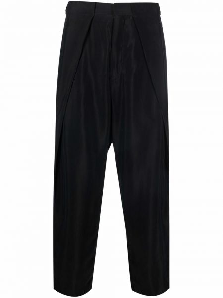 Pantaloni cu dungi Balmain negru