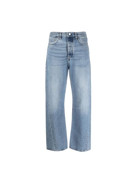 Niebieskie proste jeansy Toteme