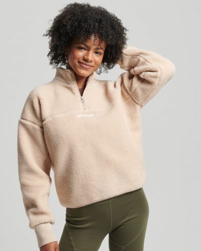 Pull col roulé Superdry rose
