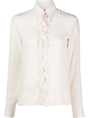 Копринена риза Chanel Pre-owned бяло
