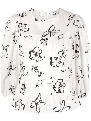 Памучна блуза на цветя с принт Ivy & Oak