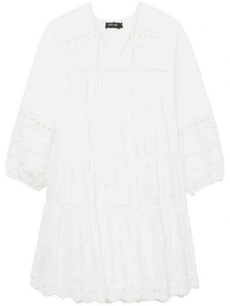 Φόρεμα με δαντέλα Tout A Coup λευκό