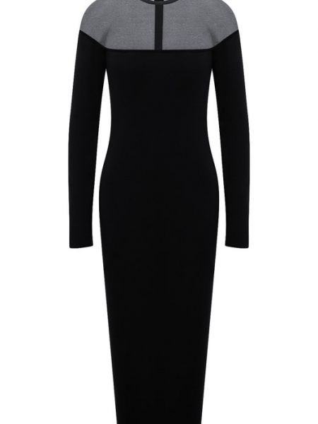 Кашемировое шелковое платье-карандаш Tom Ford черное