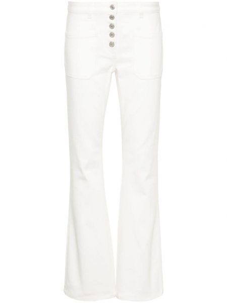 Bootcut jeans ausgestellt Courreges weiß