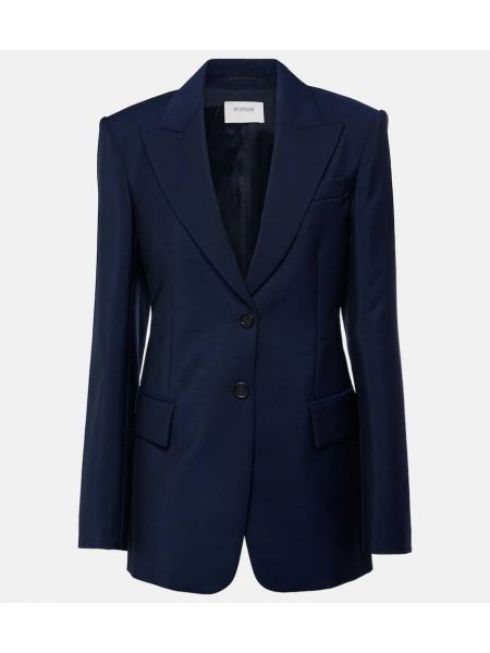 Ull blazer Sportmax blå