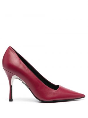 Lær pumps Furla rosa