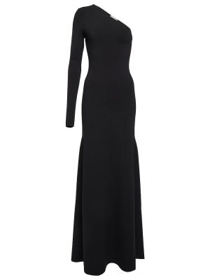 Πλεκτή μάξι φόρεμα Victoria Beckham μαύρο