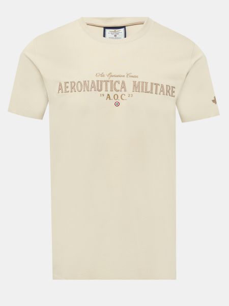 Футболка Aeronautica Militare бежевая