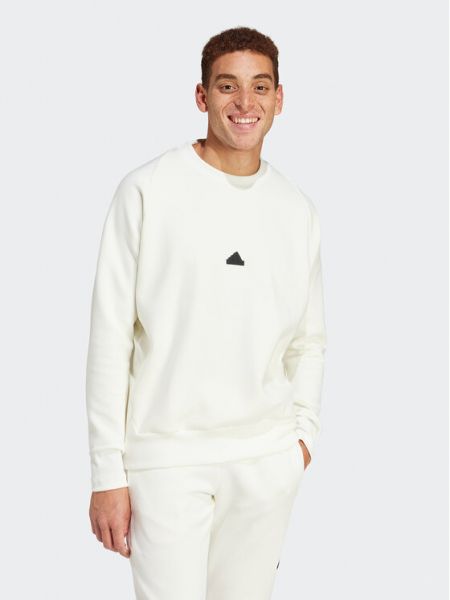 Relaxed fit džemperis Adidas balta