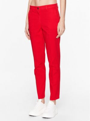 Pantaloni chino slim fit Tommy Hilfiger roșu