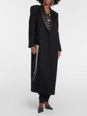 Шерстяное пальто Magda Butrym черное