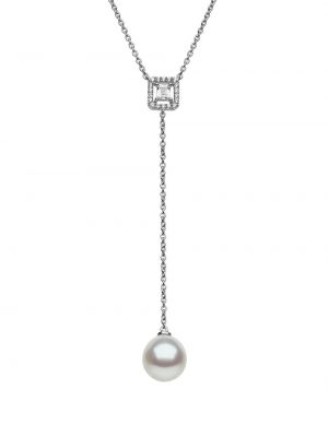 Náhrdelník s perlami Autore Moda stříbrný