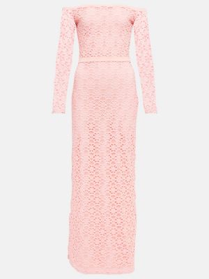 Blonder maxi kjole Giambattista Valli pink