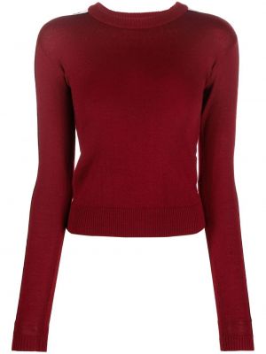 Плетен пуловер Chiara Ferragni червено