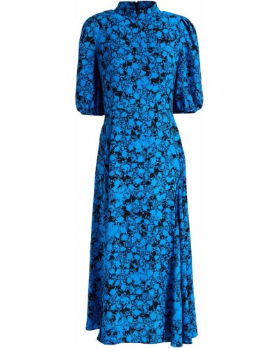 Modré šaty ke kolenům Diane Von Furstenberg