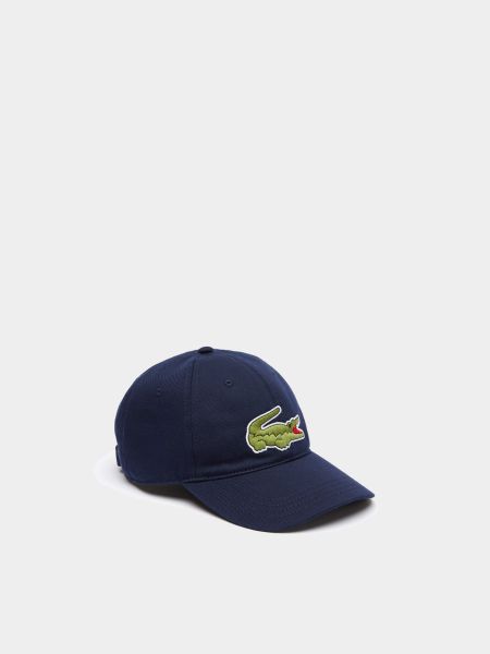 Бавовняна кепка Lacoste синя