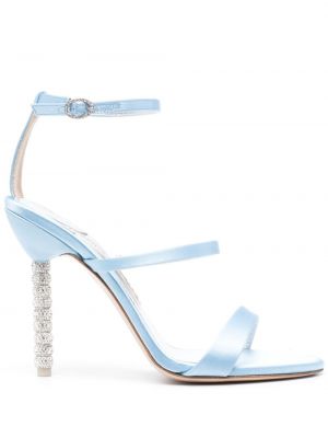 Sandale din satin Sophia Webster albastru