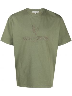 T-shirt mit stickerei aus baumwoll Each X Other grün
