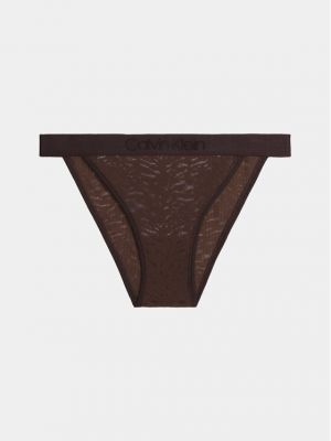 Chiloți brazilieni Calvin Klein Underwear maro