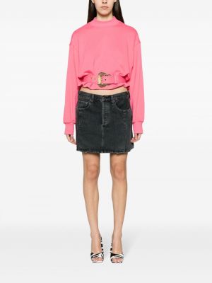Mikina s přezkou Versace Jeans Couture růžová