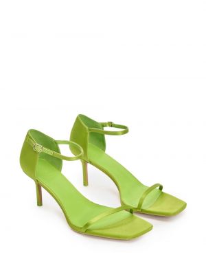 Saténové sandály 12 Storeez zelené