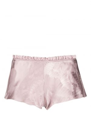 Trykt floral silke shorts Carine Gilson lilla