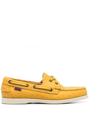 Kožne cipele na točke Sebago žuta