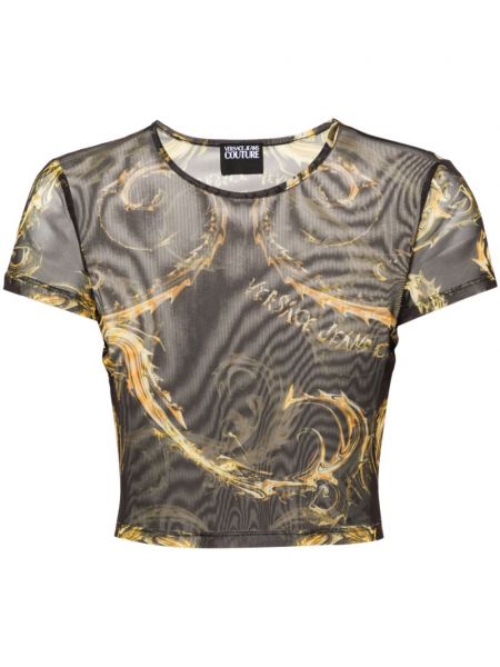 Mesh t-shirt Versace Jeans Couture sort