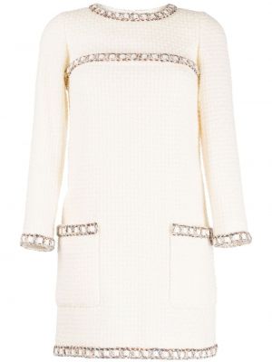 Tweed nyaklánc Chanel Pre-owned fehér