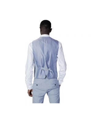 Anzugweste mit geknöpfter mit v-ausschnitt Antony Morato blau