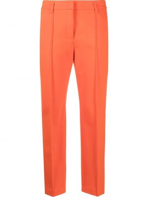 Viskózové rovné kalhoty s kapsami Dorothee Schumacher - oranžová
