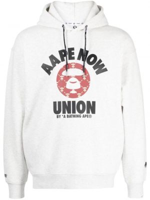 Hoodie con stampa Aape By *a Bathing Ape® grigio