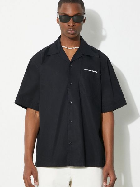 Bavlněná košile relaxed fit Carhartt Wip černá