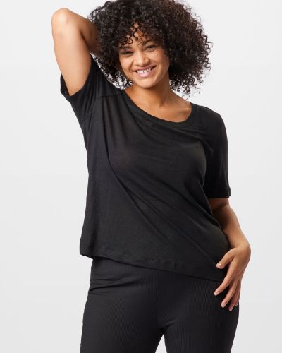 Marškinėliai Selected Femme Curve juoda
