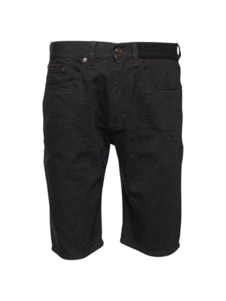 Retro shorts aus baumwoll Yves Saint Laurent Vintage schwarz