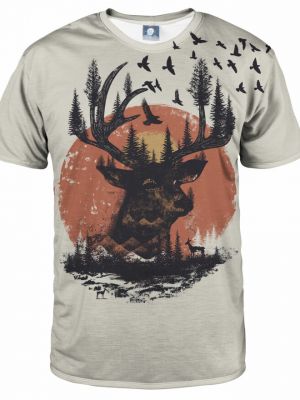 Тениска Aloha From Deer сиво