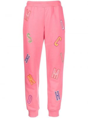 Спортни панталони Moschino розово