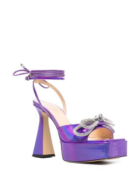 Sandales avec noeuds à plateforme Mach & Mach violet