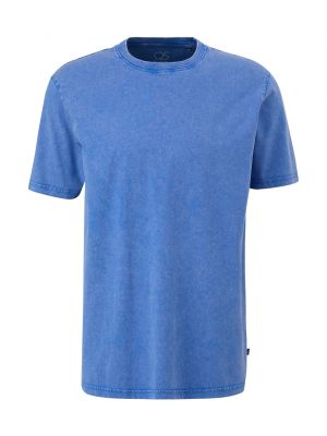 Меланж тениска Qs By S.oliver синьо