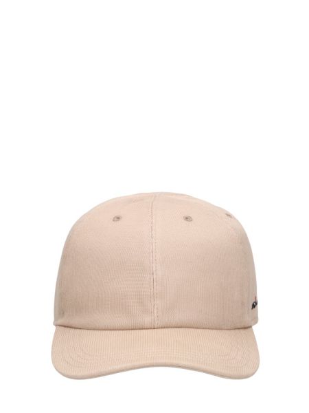 Gorra de algodón Kiton beige