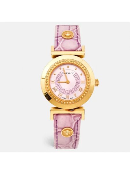Relojes de acero inoxidable Versace Pre-owned violeta