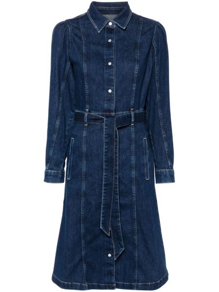 Gerades kleid 7 For All Mankind blau