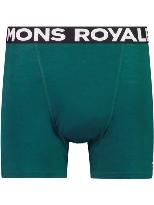 Szorty z wełny merino Mons Royale zielone