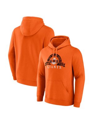 Мужской пуловер с капюшоном Majestic Orange San Francisco Giants Utility