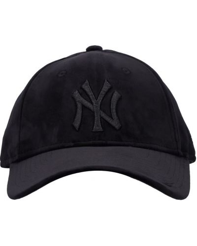 Welurowa czapka New Era czarna
