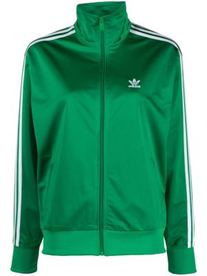 Велурено яке бродирано Adidas зелено